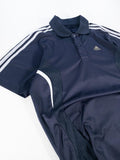 POLO DEPORTIVO ADIDAS AZUL MARINO Y BLANCO TALLA S/M