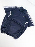 POLO DEPORTIVO ADIDAS AZUL MARINO Y BLANCO TALLA S/M