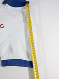POLO FRED PERRY BLANCO Y AZUL TALLA M
