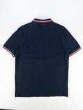 POLO FRED PERRY NEGRO CON TIPPINGS ROJO Y BLANCO TALLA M