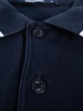 POLO FRED PERRY NEGRO CON TIPPINGS ROJO Y BLANCO TALLA M