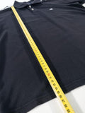 POLO DE MANGA CORTA CHAMPION NEGRO CON BANDAS LOGO - TALLA L (GRANDE)