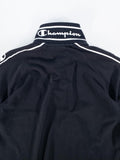 POLO DE MANGA CORTA CHAMPION NEGRO CON BANDAS LOGO - TALLA L (GRANDE)