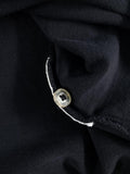 POLO DE MANGA CORTA CHAMPION NEGRO CON BANDAS LOGO - TALLA L (GRANDE)