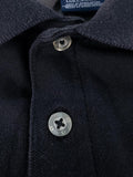 POLO DE MANGA CORTA CHAMPION NEGRO CON BANDAS LOGO - TALLA L (GRANDE)