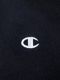POLO DE MANGA CORTA CHAMPION NEGRO CON BANDAS LOGO - TALLA L (GRANDE)