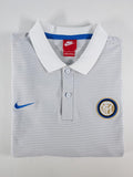 POLO TÉCNICO / OFICIAL NIKE INTER DE MILÁN - GRIS Y BLANCO TALLA L
