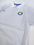 POLO TÉCNICO / OFICIAL NIKE INTER DE MILÁN - GRIS Y BLANCO TALLA L