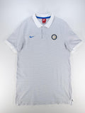 POLO TÉCNICO / OFICIAL NIKE INTER DE MILÁN - GRIS Y BLANCO TALLA L