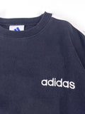 SUDADERA RETRO ADIDAS NEGRA Y BLANCA TALLA S