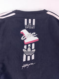SUDADERA RETRO ADIDAS NEGRA Y BLANCA TALLA S
