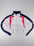 CHAQUETA RETRO UMBRO BLANCA, AZUL Y ROJA TALLA S OVERSIZE