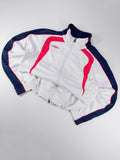 CHAQUETA RETRO UMBRO BLANCA, AZUL Y ROJA TALLA S OVERSIZE