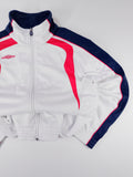CHAQUETA RETRO UMBRO BLANCA, AZUL Y ROJA TALLA S OVERSIZE