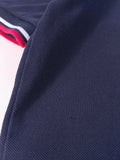 POLO FRED PERRY AZUL MARINO CON TIPPINGS ROJO Y BLANCO TALLA M