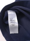 POLO FRED PERRY AZUL MARINO CON TIPPINGS ROJO Y BLANCO TALLA M