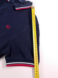 POLO FRED PERRY AZUL MARINO CON TIPPINGS ROJO Y BLANCO TALLA M