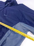CHAQUETA / CORTAVIENTOS NIKE AZUL MARINO Y CELESTE TALLA XL