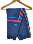 Pantalón Adidas Challenger - Azul con franjas tricolor - Talla M/L