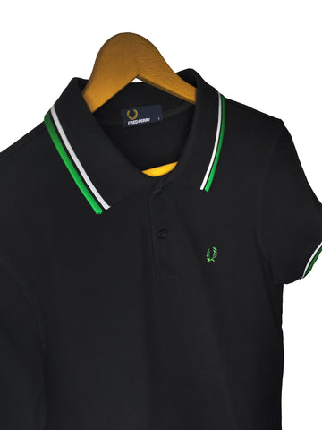 Polo Fred Perry negro talla L