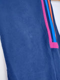 Pantalón Adidas Challenger - Azul marino franjas multicolor - Talla M