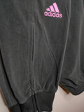 Pantalón Adidas Challenger mujer - Gris franjas rosas - Talla M