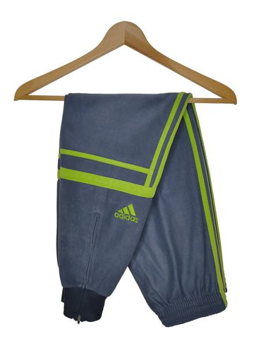 Pantalón Adidas Challenger - Azul Marino con franjas verdes - Talla M/L