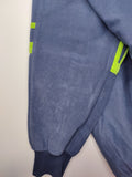 Pantalón Adidas Challenger - Azul Marino con franjas verdes - Talla M/L