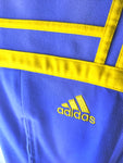 Pantalón Adidas Challenger - Lila franjas amarillas - Talla S/M