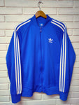 Chaqueta Adidas Azul rayas Blancas - Talla M