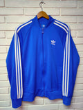 Chaqueta Adidas Azul rayas Blancas - Talla M