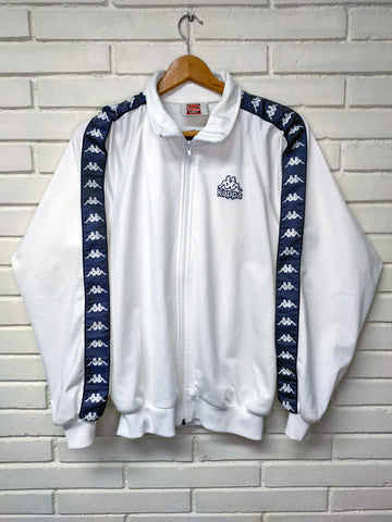 Chaqueta Kappa Blanca - banda azul- Talla S