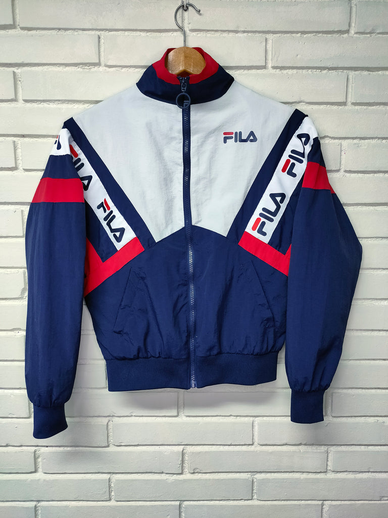 Chaqueta Fila Blanca y Azul Talla 3XS lote751vintage