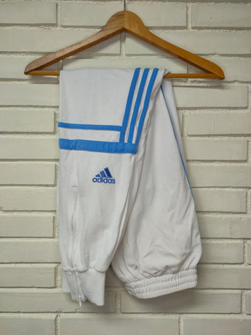 Pantalón Adidas Challenger Blanco - Bandas Azules - Talla M