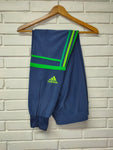 Pantalón Adidas Challenger Azul Marino - Bandas Verdes tricolor - Talla L