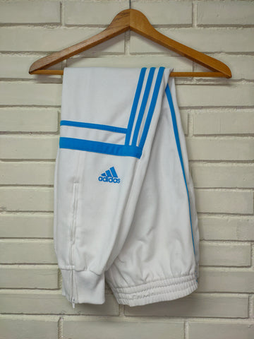 Pantalón Adidas Challenger Blanco - Bandas Azules - Talla L