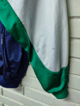 Chaqueta de chándal ADIDAS azul, blanco y verde - Talla M