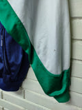 Chaqueta de chándal ADIDAS azul, blanco y verde - Talla M