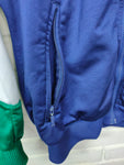 Chaqueta de chándal ADIDAS azul, blanco y verde - Talla M