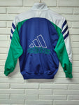 Chaqueta de chándal ADIDAS azul, blanco y verde - Talla M
