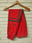 Pantalón Adidas Challenger Rojo - Bandas Grises - Talla M/L