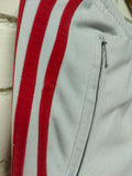 Pantalón Adidas Challenger Blanco - Bandas Rojas - Talla M/L