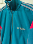 CHAQUETA DE CHÁNDAL ADIDAS CHALLENGER VERDE Y GRIS - TALLA L