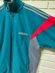 CHAQUETA DE CHÁNDAL ADIDAS CHALLENGER VERDE Y GRIS - TALLA L