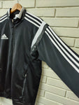 CHAQUETA DE CHÁNDAL ADIDAS NEGRO Y BLANCO - TALLA L