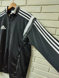 CHAQUETA DE CHÁNDAL ADIDAS NEGRO Y BLANCO - TALLA L