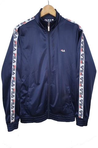 Chaqueta Fila Azul Marino - banda blanca - Talla S