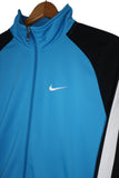 Chaqueta Nike Azul y Negro con banda blanca - Talla L
