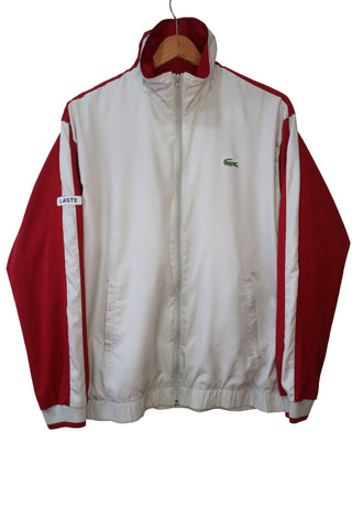 Chaqueta Lacoste - Beige y Granate - Talla M