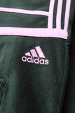 Pantalón Adidas Challenger Gris Oscuro - Bandas Rosa - Talla S